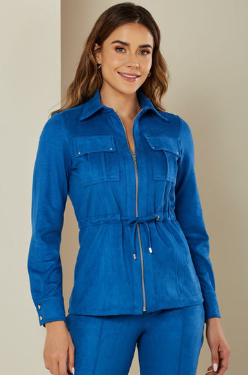ONE UP - Parka Chamois Azul Royal